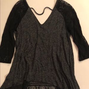 Flowy black/gray top from Hollister